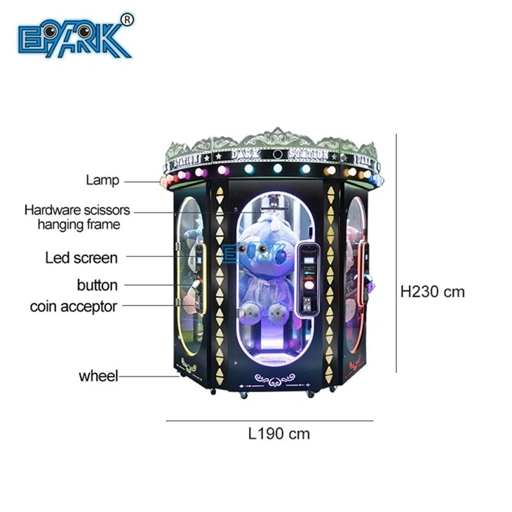 6 Players Pink Date Gift Claw Machine