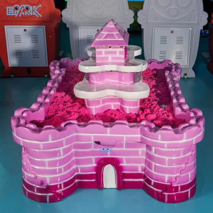 Pink Roman Castle Sand Table Interactive Kids Sand Play Set factory